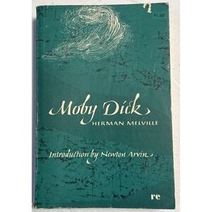 Moby Dick Paperback 1964 Rinehart Edition Herman Melville Newton Arvin Intro